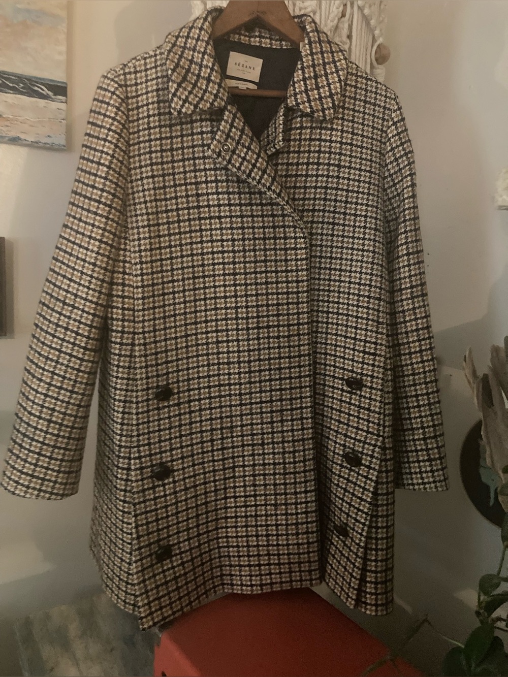 Sezan wool blend coat size 38 **Read